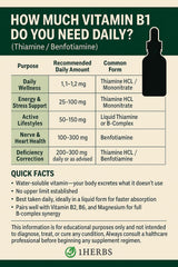 1Herbs bottle label highlights alcohol-free, vegan, non-GMO formula