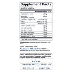 1MD BalanceMD 60 capsules label emphasizes daily digestive support option.