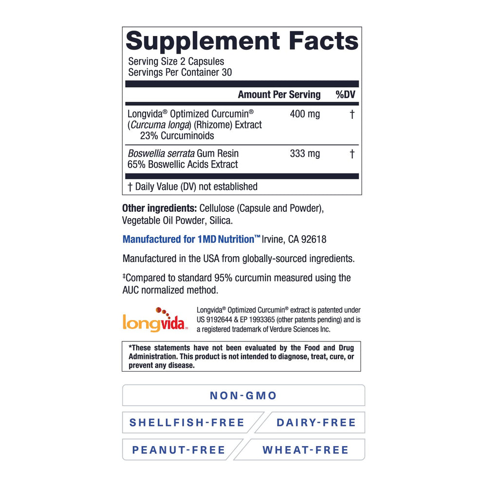 1MD CurcuminMD Plus 3-pack packaging shown for extended use