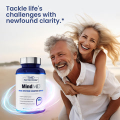 MindMD bacopa extract close-up emphasizes adaptogenic herb for memory tasks