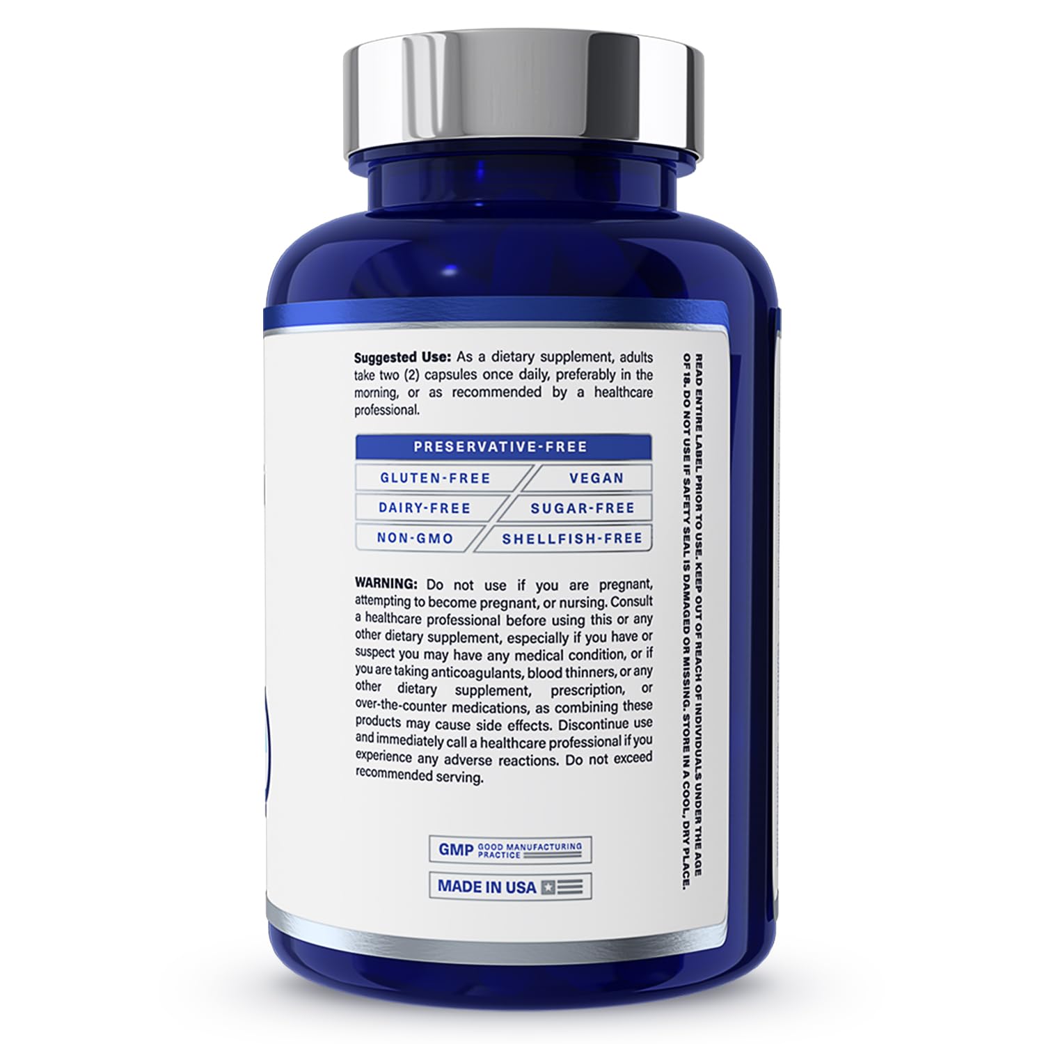 MindMD packaging with glass of water on clean surface