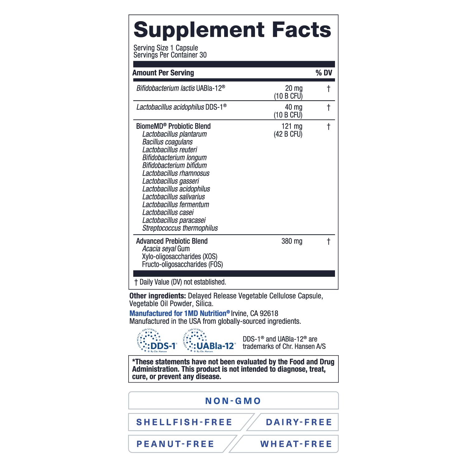 Close-up of BiomeMD Probiotics capsule texture highlighting quality and potency.