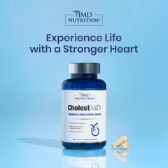 1MD CholestMD garlic bulb image implying natural botanicals for daily wellness support