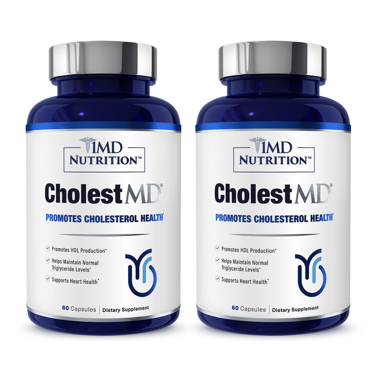1MD Nutrition CholestMD olive leaf extract capsules highlighting antioxidant support for daily wellness