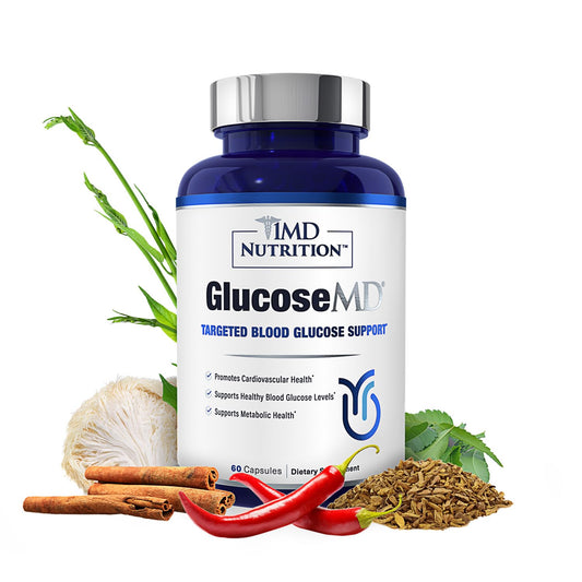 1MD Nutrition Cinnamon Bark 10-1 Water Extract bottle showing a potent daily wellness blend