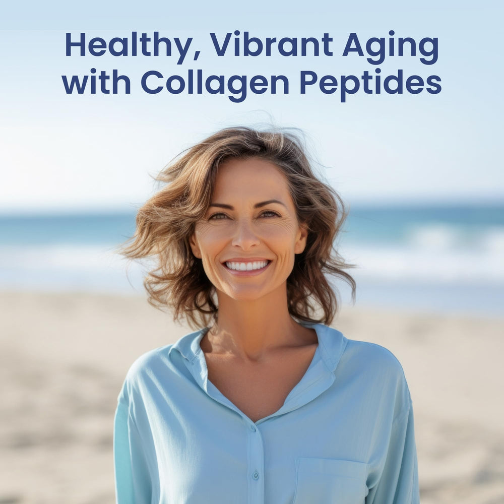 1MD Nutrition Collagen Peptides label close-up highlighting 10 g protein per serving