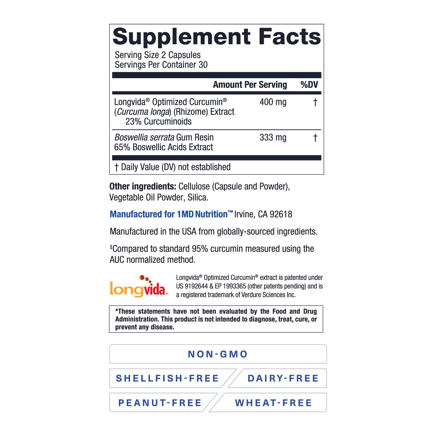 Capsules beside a scoop illustrate easy daily dosing.