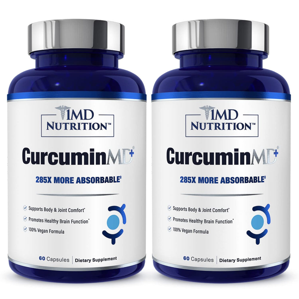 1MD Nutrition CurcuminMD Plus bottle for convenient joint support.