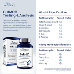 1MD GutMD capsules close-up highlights convenient daily capsule form