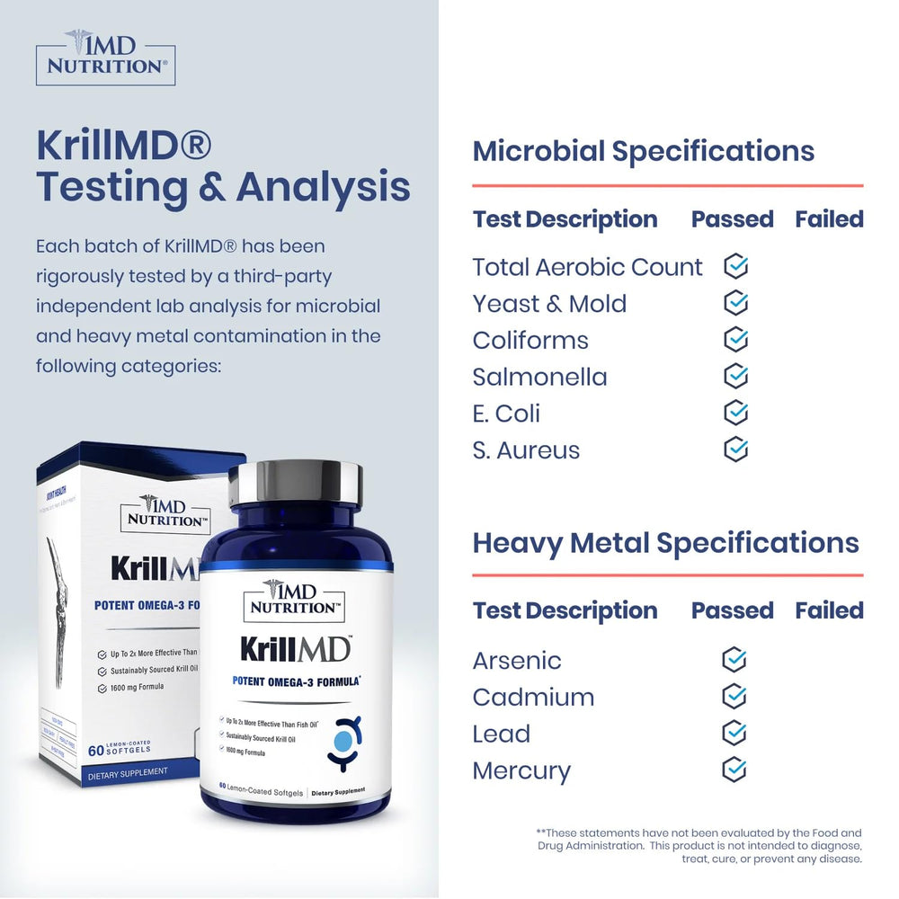 Closeup of KrillMD softgels for easy daily intake