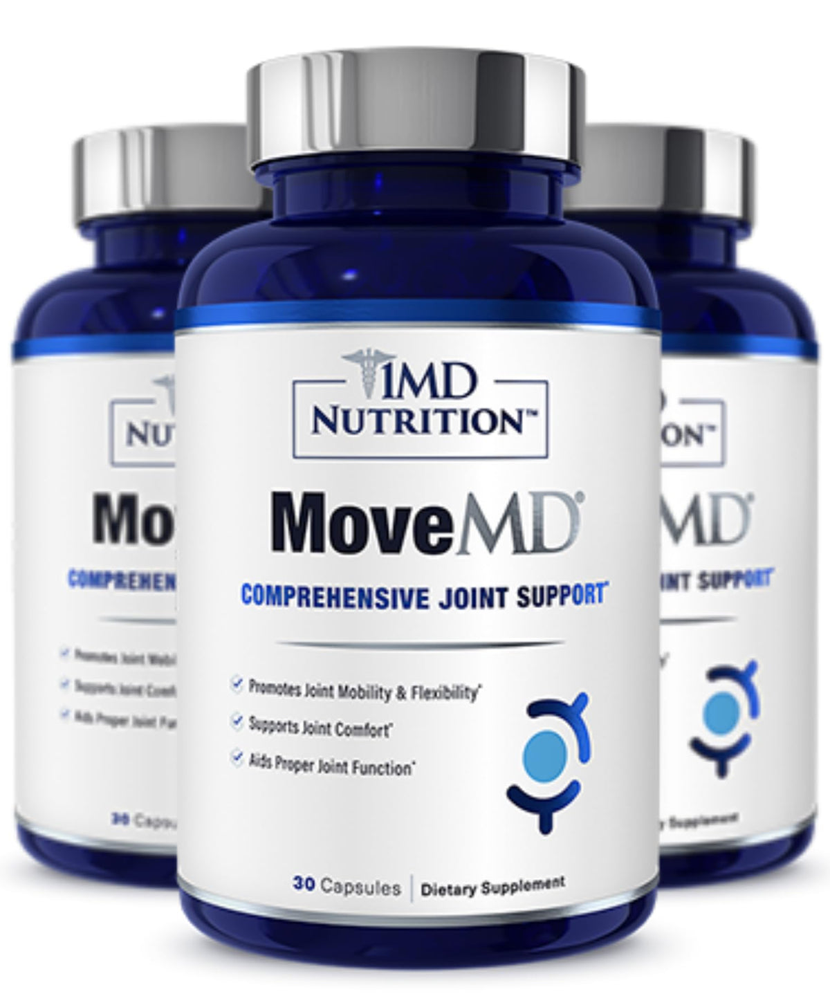 1MD Nutrition MovMD bottle for daily joint support on the go.