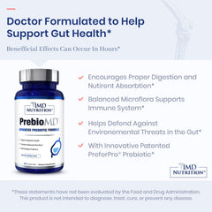 1MD PreBioMD capsules closeup shows easy-to-take design.
