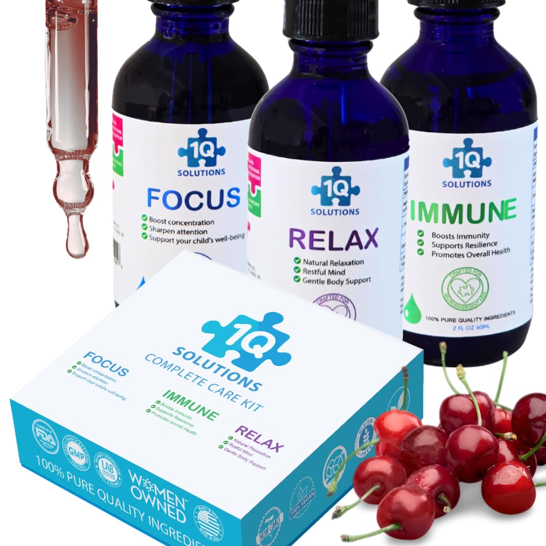 1Q Solutions Kit immune bottle pour supports daily immune wellness for kids