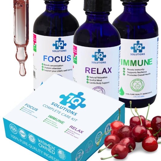 1Q Solutions Kit immune bottle pour supports daily immune wellness for kids