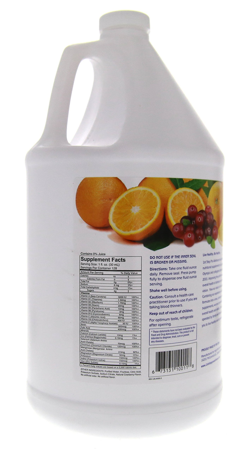 1st Step for Energy 1gal bottle— generous supply for ongoing fitness routines.