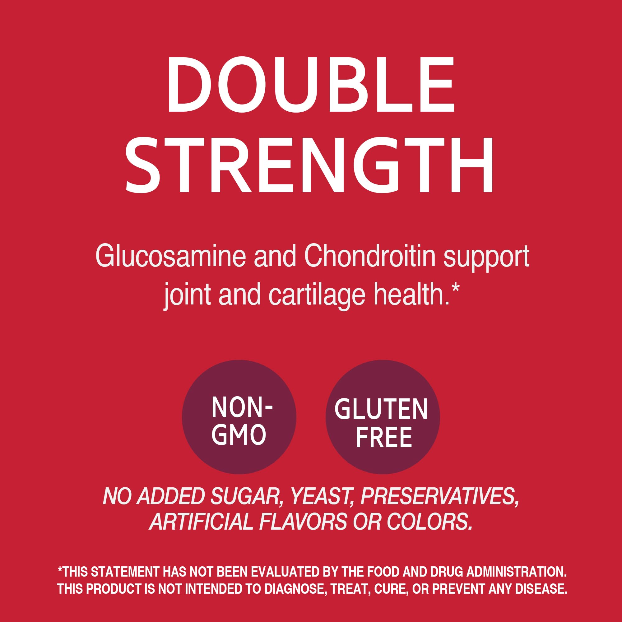 21st Century Glucosamine Chondroitin bottle pour facilitates easy daily dosing