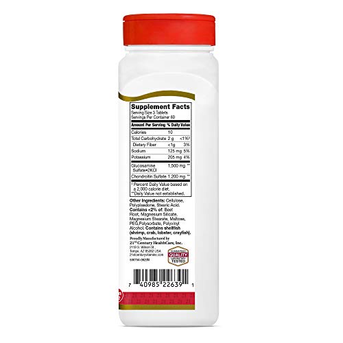 On-shelf presentation of 21st Century Glucosamine Chondroitin for shoppers.