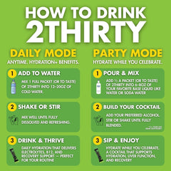 2THIRTY DHM-alternative hydration mix supports proactive hydration and energy.