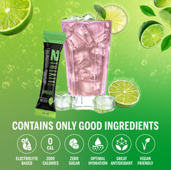 2THIRTY hydration mix dissolving in water with smooth texture.