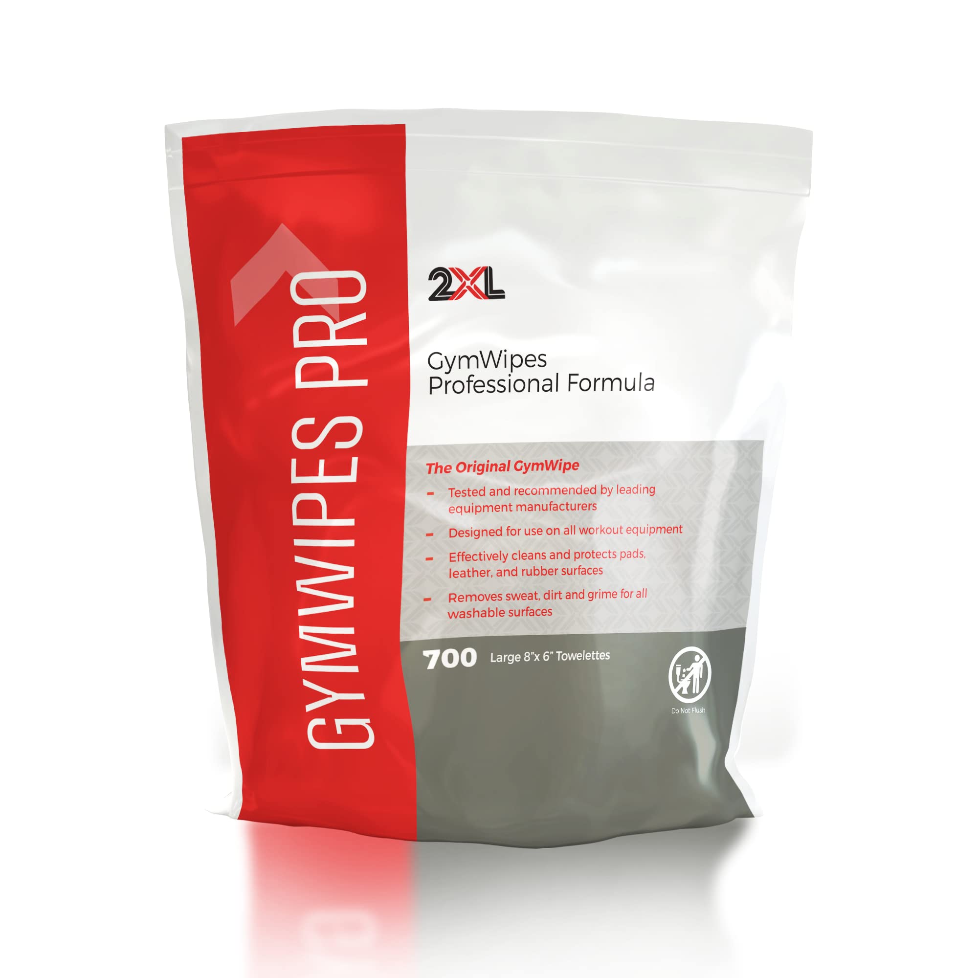 2XL GymWipes bucket refill towelettes for busy gym facilities.