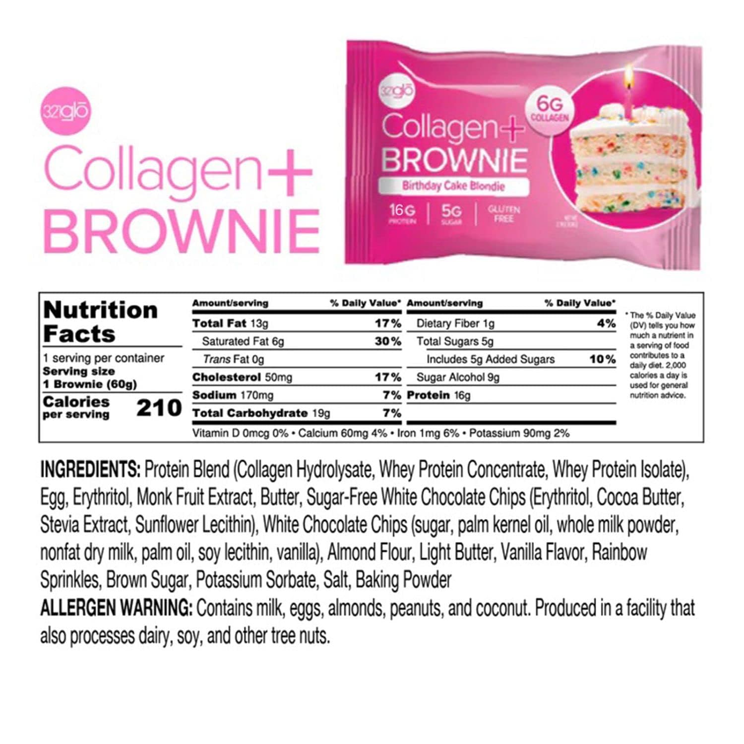 321glo brownie low-sugar keto-friendly treat, great for on-the-go fueling.