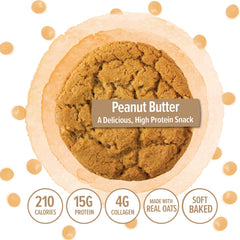 321glo Protein+ Cookies collagen ingredient label emphasizing added collagen per cookie.