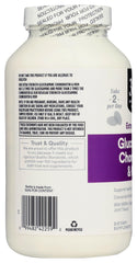 365 by Whole Foods Market glucosamine chondroitin X Strength MSM bottle on kitchen counter for daily routines.