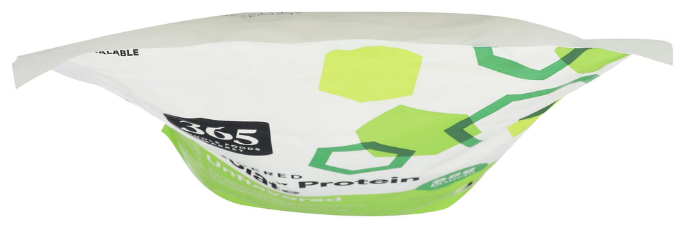 Front view of 365 by Whole Foods Market whey protein isolate container for everyday use