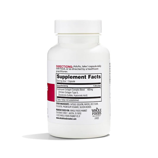 365 Hyaluronic Acid Blend label highlights purity and quality.
