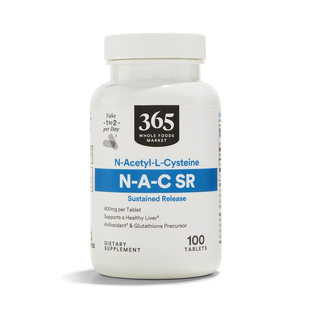365 NAC Sustained Release bottle supports daily liver function and wellness.