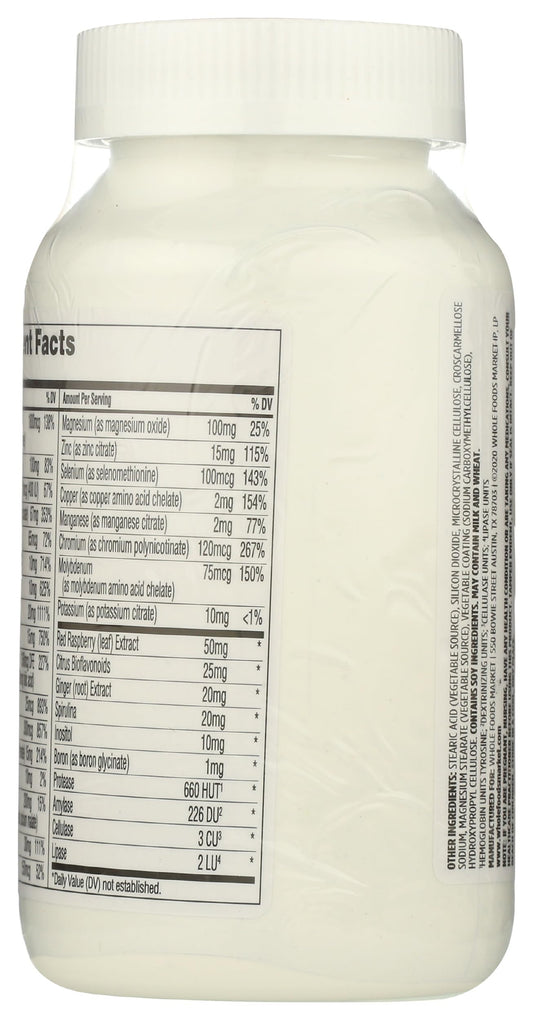 365 by Whole Foods Market Prenatal Multi bottle back shows full ingredient details