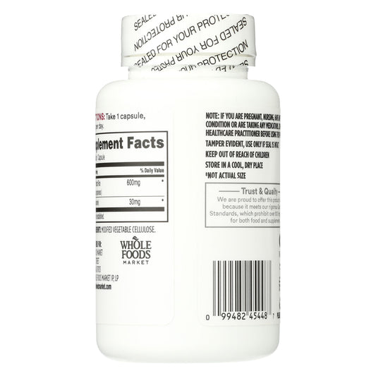 Closeup of 365 Red Yeast Rice with CoQ10 capsules for daily use.