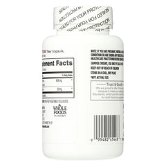 Closeup of 365 Red Yeast Rice with CoQ10 capsules for daily use.