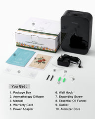 365FEEGD waterless diffuser atomizer core ensures steady mist