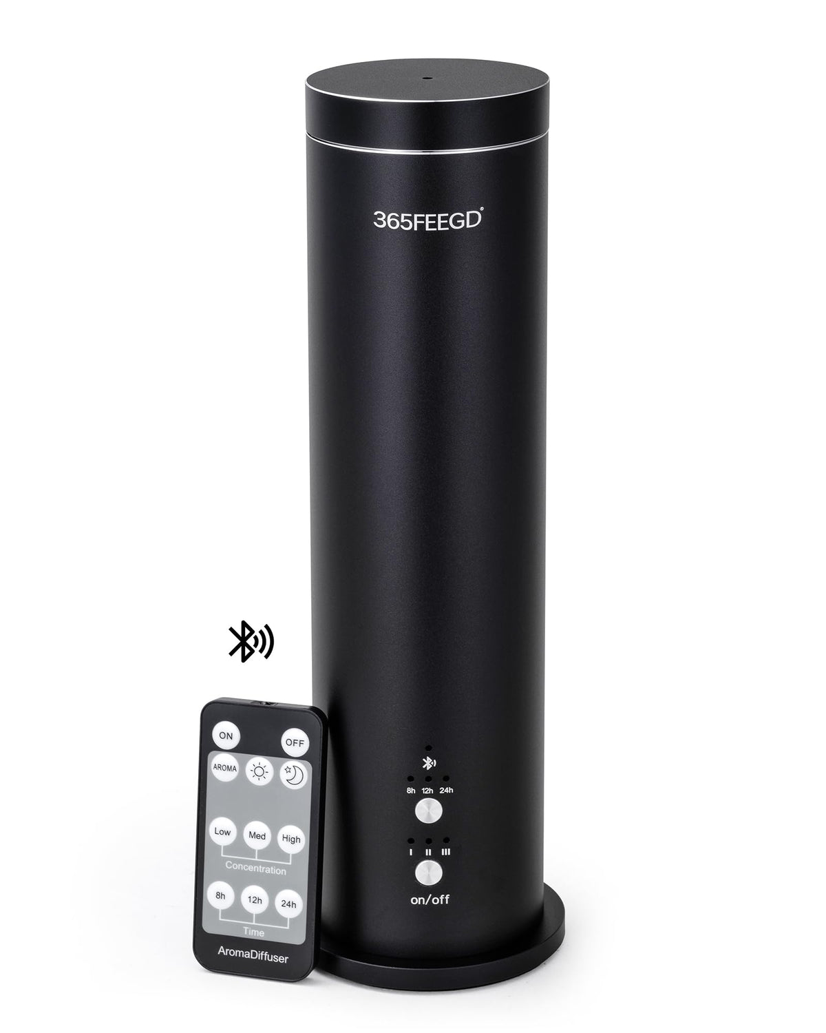 365FEEGD waterless diffuser on tabletop delivering continuous fragrance without water