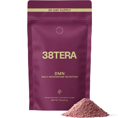 38TERA DMN bottle with scoop for daily fiber support.