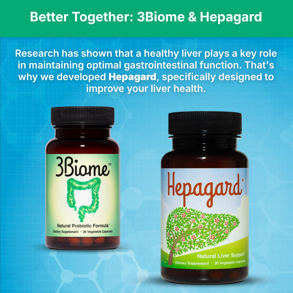 3Biome product image emphasizes gut health potential.