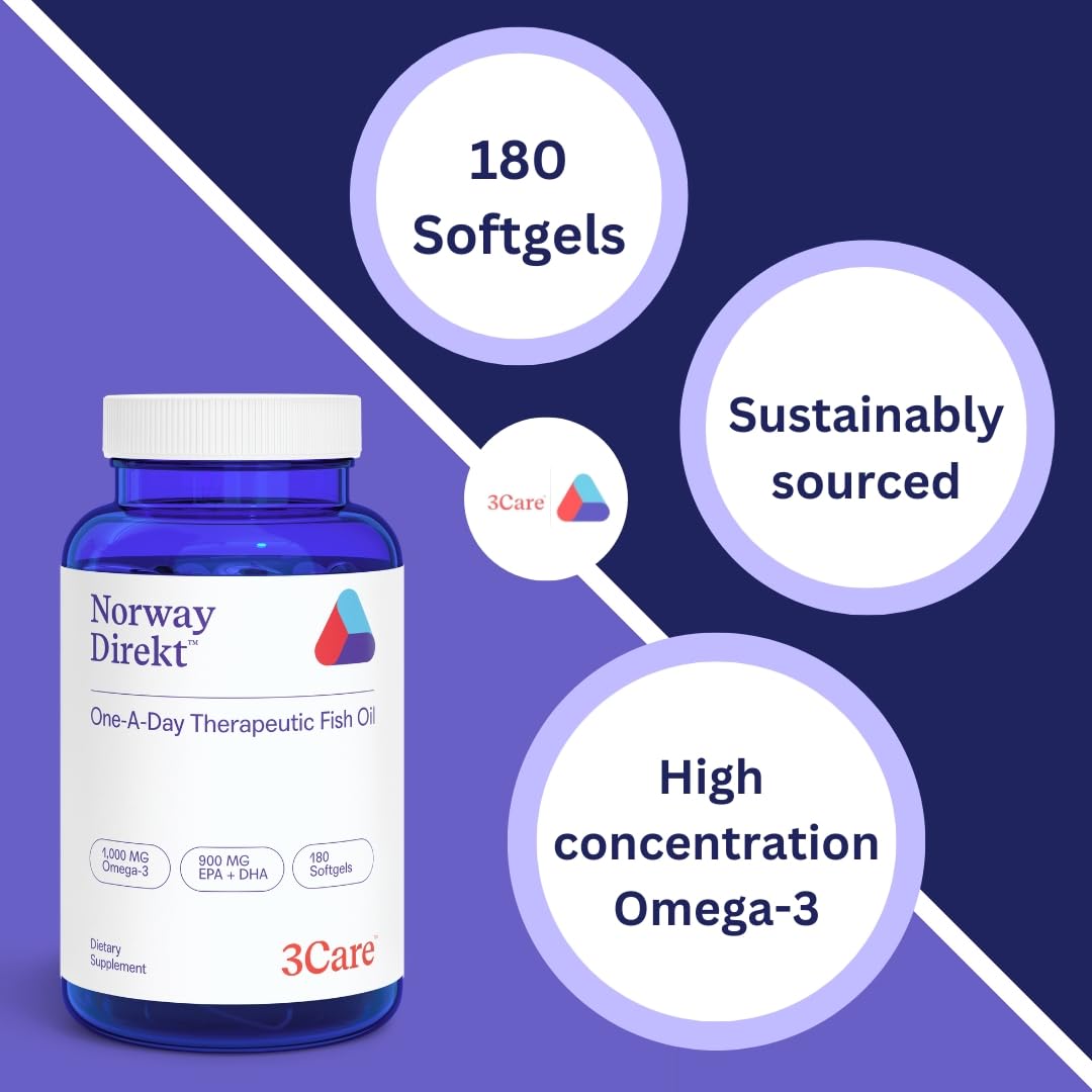 Packaging emphasizes sustainably sourced, wild-caught fish oil from a licensed facility.