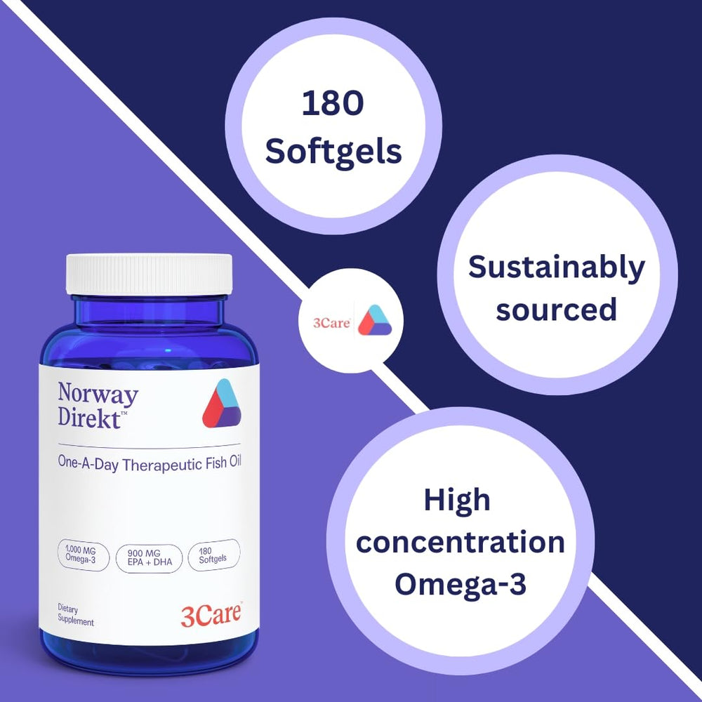 Packaging emphasizes sustainably sourced, wild-caught fish oil from a licensed facility.