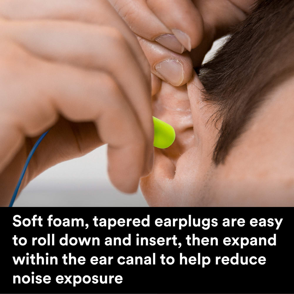3M E-A-Rsoft Yellow Neons 33 dB NRR label for protection
