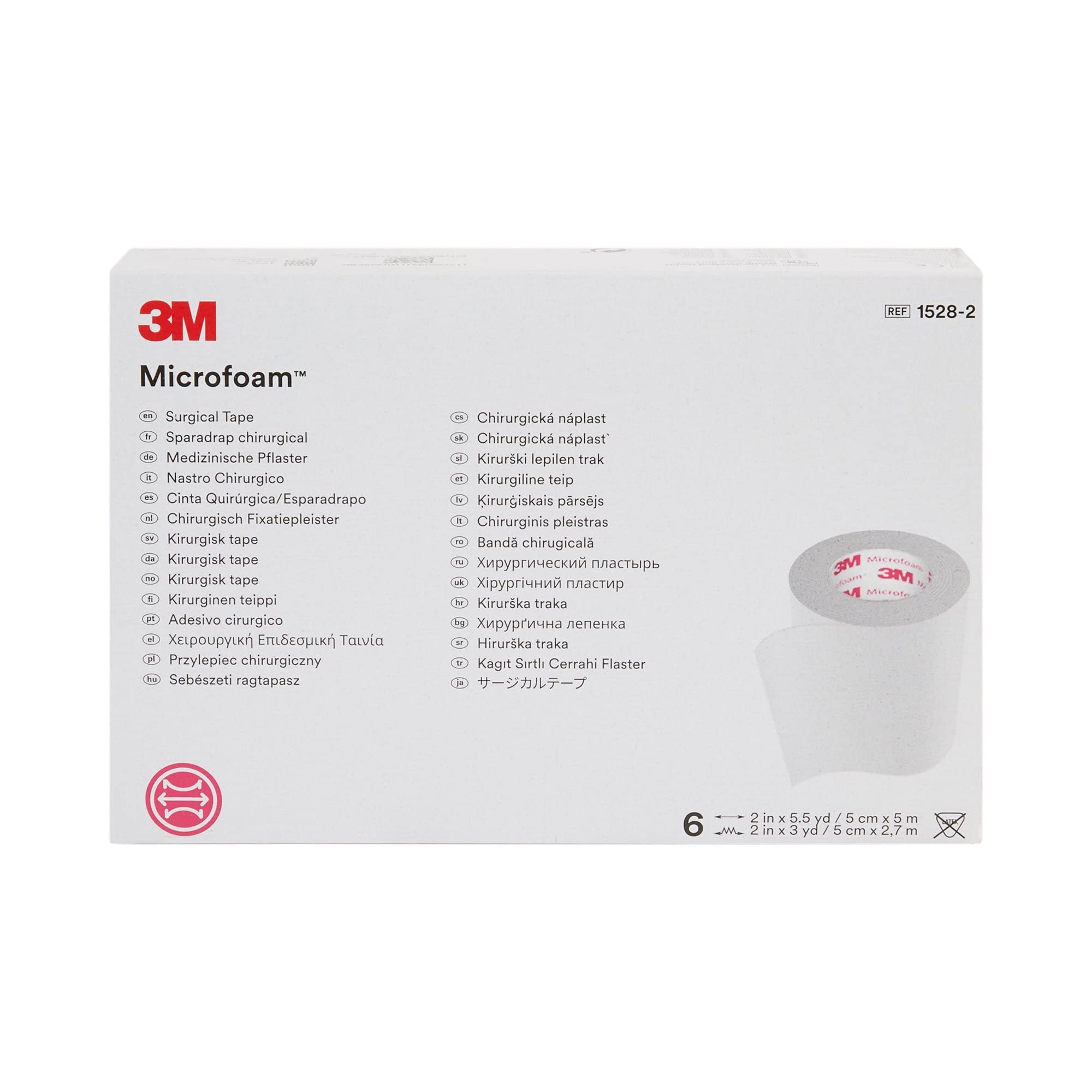 3M Microfoam Tape applied to skin demonstrates securement on curved surfaces