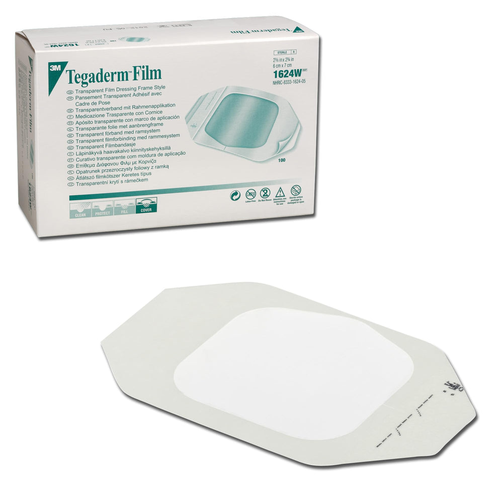 3M Tegaderm 1624W frame-dressing transparent application for precise placement