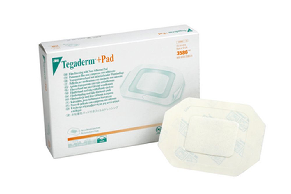 3M Tegaderm +Pad film dressing with non-adherent pad for painless dressing changes