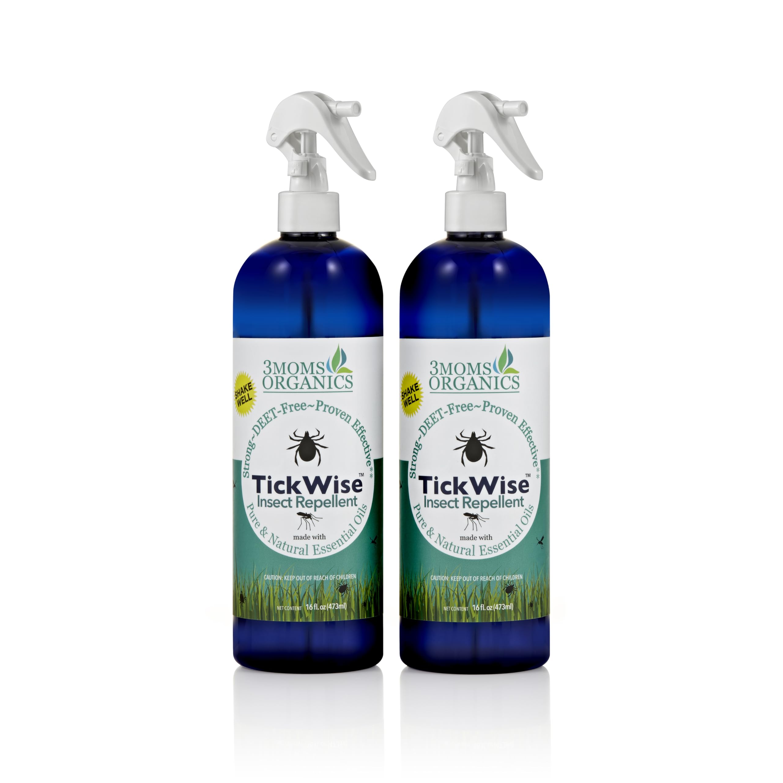TickWise 16oz bottle from 3 Moms Organics for outdoor protection.