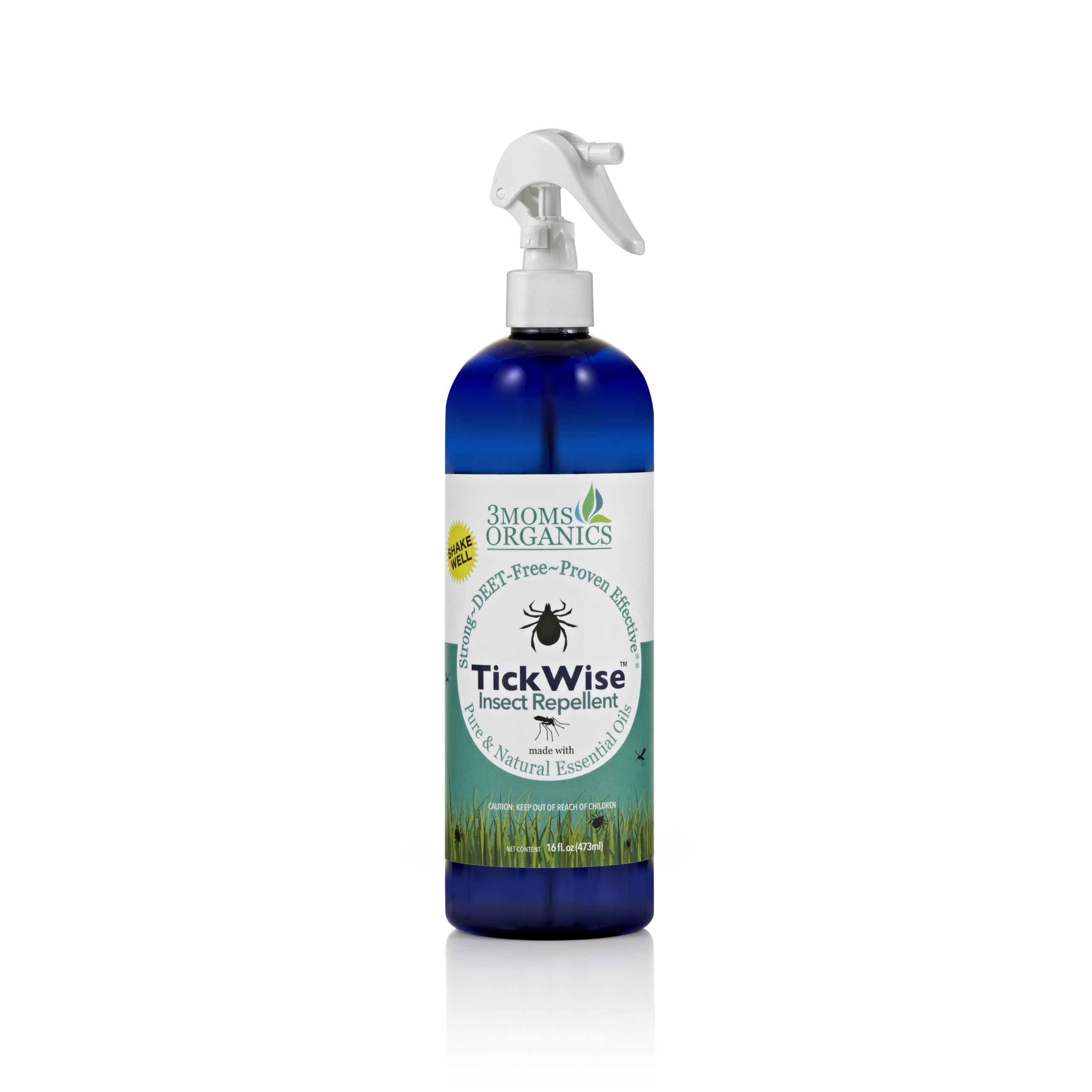 3MOMS ORGANICS TickWise bottle front for family safe repellent