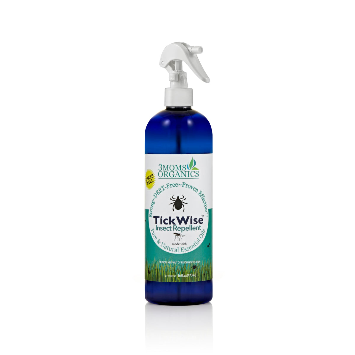 3MOMS ORGANICS TickWise bottle front for family safe repellent