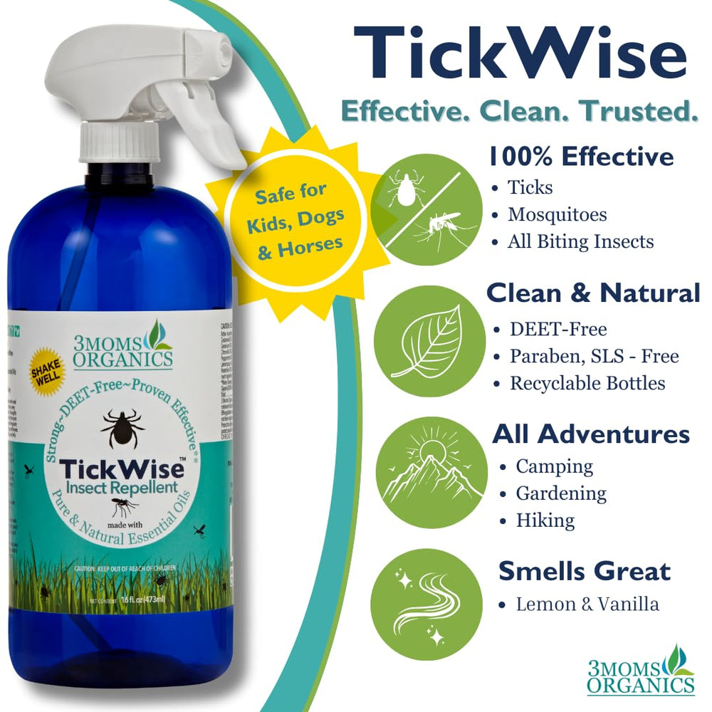 TickWise applied to clothing and gear for long-lasting coverage.
