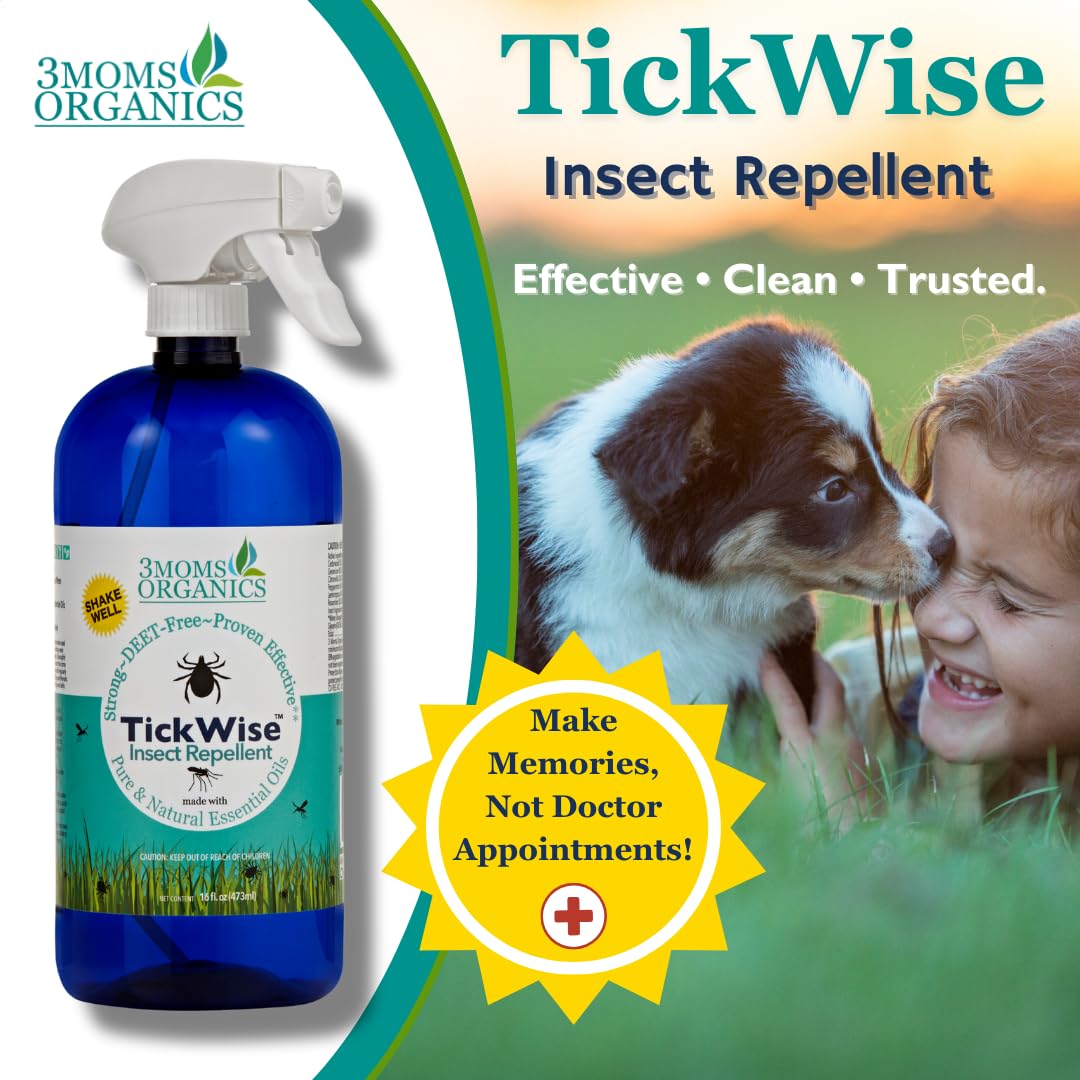 TickWise lemony herbal scent helps keep bugs away.