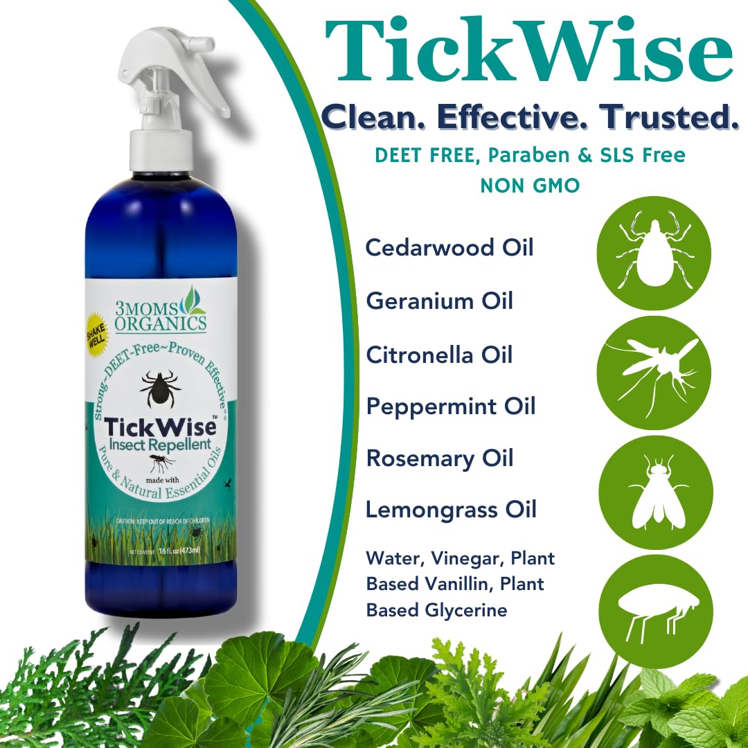 TickWise lemony scent from natural oils