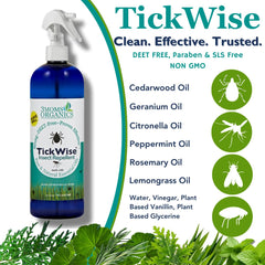 TickWise lemony scent from natural oils
